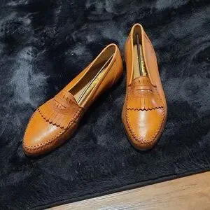 Vintage Sergio Valente Boxer Men\'s Dress Shoes Loafers Tan Leather sz 11 Vintage Sergio Valente Boxer Men main image 2